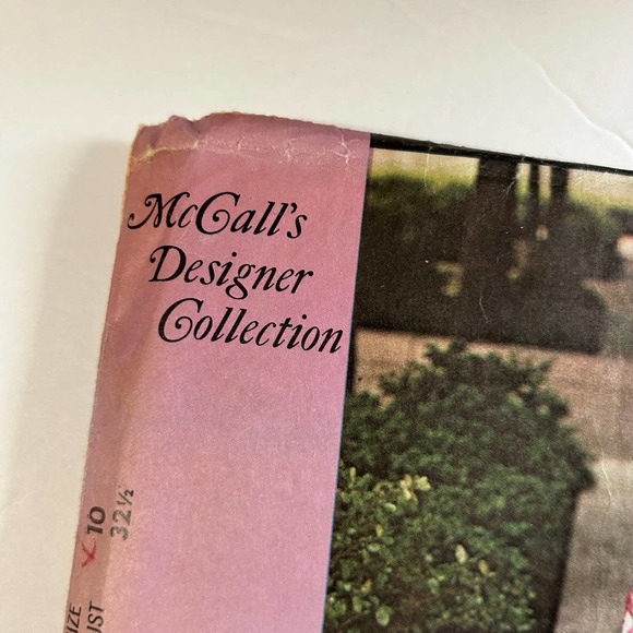 McCalls Vintage Designer Collection Jacques Tiffeau Pattern #N/1084 Dress Sz 10 - Picture 2 of 6